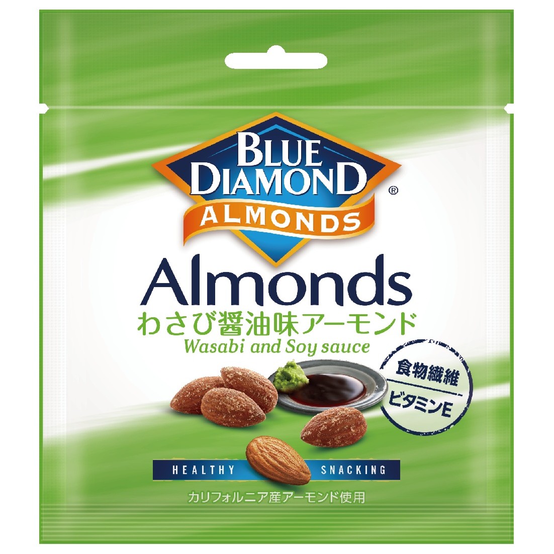 ブルーダイヤモンドわさび醤油味アーモンド２０ｇ