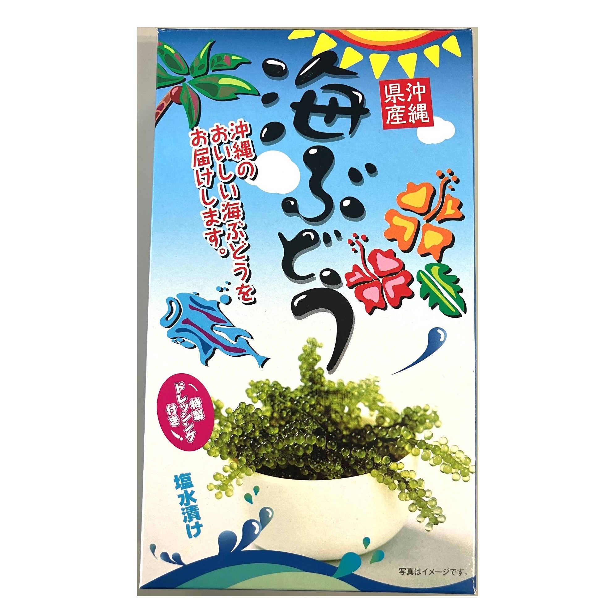 海ブドウ塩水漬け（青）ドレッシング付き
